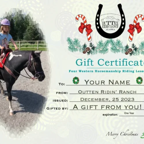 Outten Riding Ranch gift certificate